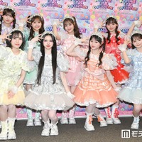 MORE STAR／（後列左から）萩田そら、鈴木花梨、森田あみ、山本るしあ、遠藤まりん（前列左から）笹原なな花、中山こはく、新井心菜、高梨ゆな（C）モデルプレス