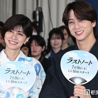 「ラストノート」七夕トークイベントに出席した内田有紀、寺西拓人（C）モデルプレス