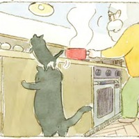 なぜ落とす⁉ 仕込みをするマスターの横に、2匹の黒い影が忍び寄り…【深夜３時のくろねこ喫茶 #４】