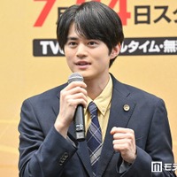 「リーガルビート -逆転の法廷-」記者会見に出席した鈴鹿央士（C）モデルプレス
