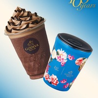 「ゴディバ100周年タンブラー＆エクアドルカカオ71％ダークチョコレートショコリキサー」税込4,200円／提供画像