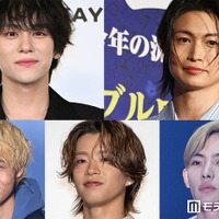 （上段左から時計回り）山下幸輝、綱啓永、NOA、森愁斗、八村倫太郎（C）モデルプレス