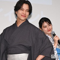 浴衣姿で登壇した重岡大毅、原菜乃華（C）モデルプレス