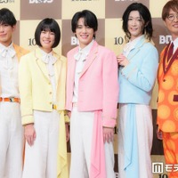 映画『BOSS／ボス』 生アフレコイベントの出席したじん、おヨネ、ケンケン、サカイJr.、酒井一圭（C）モデルプレス
