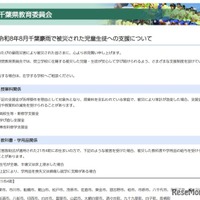 令和8年8月千葉豪雨で被災された児童生徒への支援について