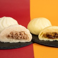 （左から）「極旨 黒豚まん」「極旨 黒豚まんカレー」（提供画像）