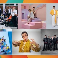 （上段左から）INI、King ＆ Prince、モナキ（下段左から）中島健人、ピコ太郎、Snow Man（C）フジテレビ
