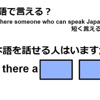 英語で「日本語を話せる人はいますか？」は何て言う？