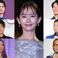 （中央）中村ゆりさん（左上から時計回りに）瀬戸康史、鈴木亮平、八嶋智人、中野英雄、熊切あさ美、和田正人（C）モデルプレス