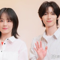 「小麦とバターと復讐と」制作発表会に出席した伊原六花、七五三掛龍也（C）モデルプレス