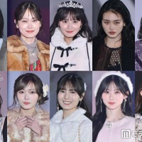 （上段左から）藤吉夏鈴、山下美月、遠藤さくら、山崎天、大野愛実（下段左から）井上和、田村保乃、小坂菜緒、川崎桜、金村美玖（C）モデルプレス
