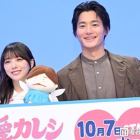 「溺愛カレシの作り方〜セから本命になる女の子の話〜」記者会見に出席した与田祐希、野村周平（C）モデルプレス