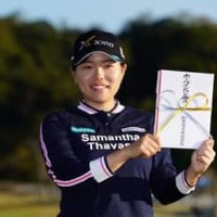 昨年11月の伊藤園レディスでエース達成　500万円を獲得した勝みなみ（撮影：鈴木祥)