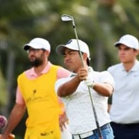 首位と2打差の好スタートを切った比嘉一貴（2020年1月撮影）（撮影：GettyImages)