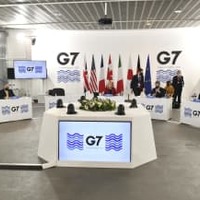 12日、ASEAN各国の外相を招き開かれたG7外相会合＝英リバプール（AP＝共同）