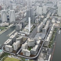 分譲マンションとして940戸が販売済みとなっている、東京五輪・パラリンピックの選手村＝2020年、東京都中央区