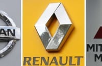 日産自動車、ルノー、三菱自動車のロゴマーク