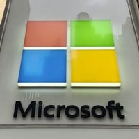 米マイクロソフトのロゴ＝ニューヨーク（共同）