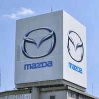 マツダのロゴマーク＝2020年3月、広島市