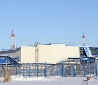 ロシア極東アムール州・スバボードヌイにあるガスプロムの施設＝2019年（共同）