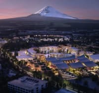 トヨタ自動車が静岡県裾野市で建設を進める実験都市「ウーブン・シティ」のイメージ