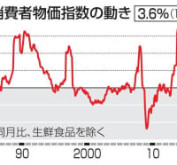 全国消費者物価指数の動き