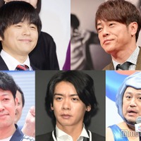 （上段左から時計回りに）バカリズム、陣内智則、ハリウッドザコシショウ、野田クリスタル、小籔千豊 （C）モデルプレス