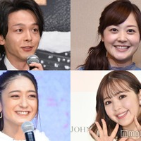 （上段左から）中村倫也、水卜麻美／（下段左から）みちょぱ、藤田ニコル（C）モデルプレス