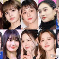 （上段左から）小林由依、リサ、ヒカル、佐々木莉佳子、石田亜佑美（下段左から）平井美葉、モモ、マコ、リオ、金川紗耶　リサのみ／Photo by Getty Images ほか（C）モデルプレス