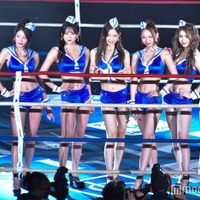 K-1 GIRLS 2023（左から）安藤京香、水神きき、前田まはる、宮野真菜、うらら、波北果穂、名取くるみ（C）モデルプレス