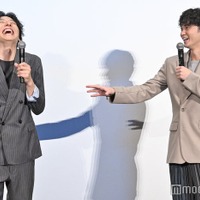 「渇水」公開御礼舞台挨拶に出席した生田斗真、磯村勇斗（C）モデルプレス