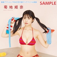 菊地姫奈「漫画アクション7月4日号付録クリアファイル表面」（画像提供：双葉社）（画像提供：双葉社）