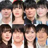 （上段左から）中村倫也、坂口健太郎、森七菜、間宮祥太朗、伊藤沙莉、杉野遥亮（下段左から）堺雅人、松岡茉優、赤楚衛二、福原遥、田中圭、成田凌（C）モデルプレス