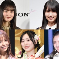 （左上から時計回りに）遠藤さくら、賀喜遥香、金川紗耶、北川悠理、佐藤璃果