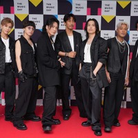 三代目 J SOUL BROTHERS（左から）岩田剛典、NAOTO、OMI（登坂広臣）、小林直己、今市隆二、ELLY、山下健二郎（C）日本テレビ