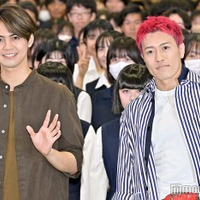 映画「ミンナのウタ」学生試写会に登場した片寄涼太、中務裕太（C）モデルプレス