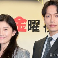 「ハイエナ」記者会見に出席した篠原涼子、山崎育三郎（C）モデルプレス