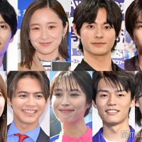 （上段左から）萩原利久、堀田真由、前田拳太郎、柏木悠（下段左から）鈴木愛理、片寄涼太、広瀬アリス、日向亘、大倉空人（C）モデルプレス