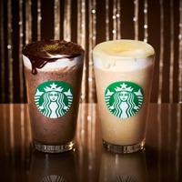 （左から）オペラ フラペチーノ、ホワイト オペラ フラペチーノ／画像提供：スターバックス コーヒー ジャパン