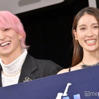 「マッチング」完成披露試写会に登場した佐久間大介＆土屋太鳳（C）モデルプレス