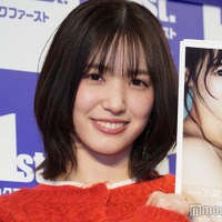 「AKB48 下尾みう 1st 写真集 僕だけのもの」囲み取材に登場した下尾みう（C）モデルプレス