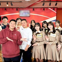 チョコレートプラネット（松尾駿、長田庄平）、日向坂46（清水理央、正源司陽子、藤嶌果歩、宮地すみれ、山下葉留花、佐々木久美）ら（C）テレビ朝日