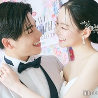 結婚発表後モデルプレスのインタビューに応じたなこなこ／こーくん、なごみ（C）モデルプレス