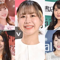 （左から時計回りに）柏木由紀、大家志津香、北原里英、高橋みなみ、倉持明日香（C）モデルプレス