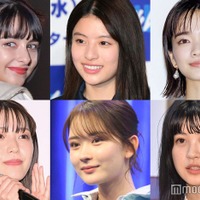 （上段左から）嵐莉菜、出口夏希、見上愛（下段左から）中村里帆、畑芽育、中田青渚（C）モデルプレス