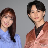 「ビジネス婚－好きになったら離婚します－」記者会見に出席した菅井友香、草川拓弥（C）モデルプレス