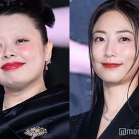 「第35回 日本ジュエリーベストドレッサー賞」表彰式に出席した渡辺直美、MEGUMI（C）モデルプレス