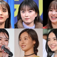 （上段左から）志田彩良、茅島みずき、横田真悠（下段左から）吉柳咲良、田辺桃子、大和奈央（C）モデルプレス