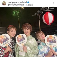 「美女3姉妹」矢口真里、中澤裕子＆高橋愛との“モー娘。OG”浴衣SHOTに反響「みんな色っぽい」