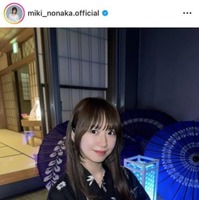 モー娘。野中美希、辻希美プレゼントの浴衣で夏満喫SHOTに「素敵」「花火楽しそう」と反響